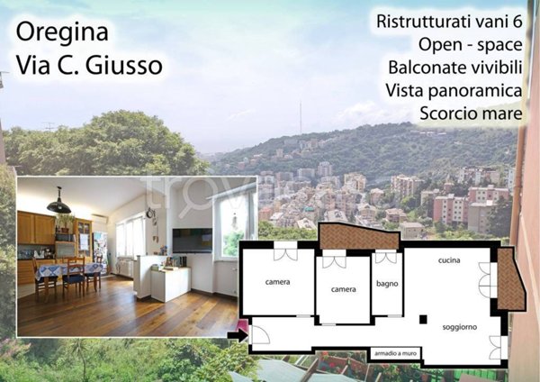 appartamento in vendita a Genova in zona Oregina