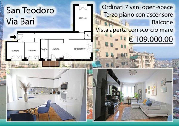 appartamento in vendita a Genova in zona Lagaccio / Granarolo