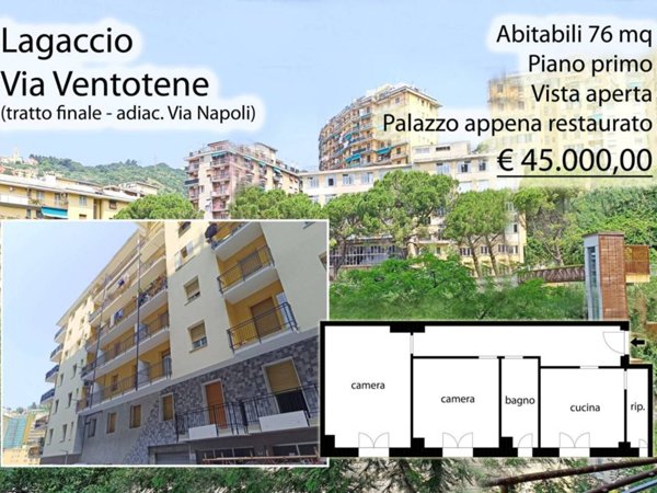 appartamento in vendita a Genova in zona Lagaccio / Granarolo