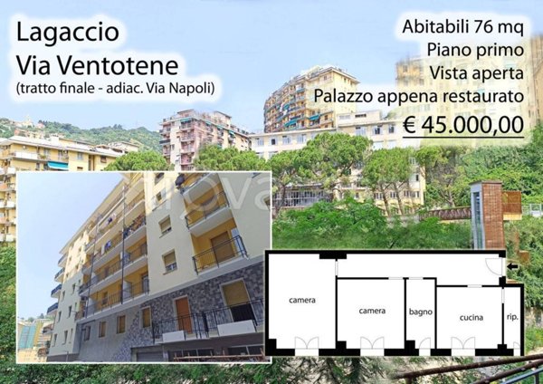 appartamento in vendita a Genova in zona Lagaccio / Granarolo
