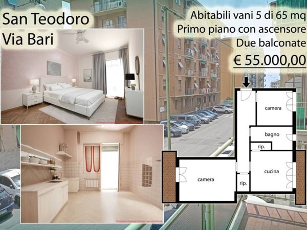 appartamento in vendita a Genova in zona Lagaccio / Granarolo