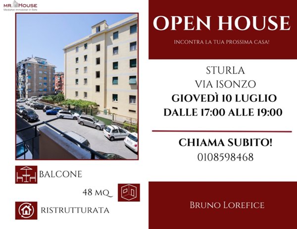 appartamento in vendita a Genova in zona Sturla