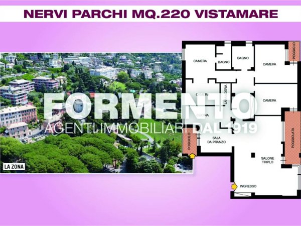 appartamento in vendita a Genova in zona Nervi