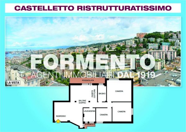 appartamento in vendita a Genova in zona Castelletto