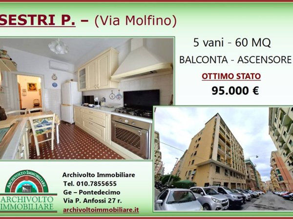 appartamento in vendita a Genova in zona Sestri Ponente