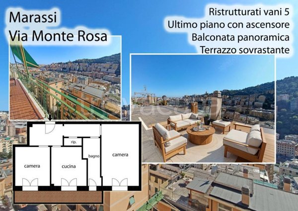 appartamento in vendita a Genova in zona Staglieno