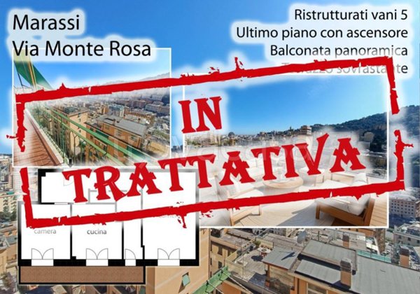 appartamento in vendita a Genova in zona Staglieno