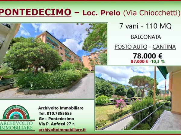 appartamento in vendita a Genova in zona Pontedecimo