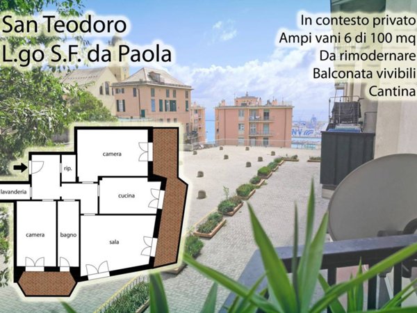 appartamento in vendita a Genova in zona DiNegro