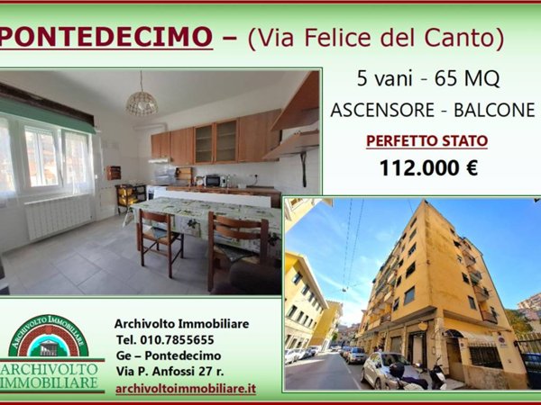 appartamento in vendita a Genova in zona Pontedecimo