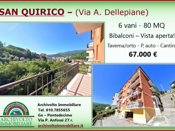 appartamento in vendita a Genova in zona Certosa