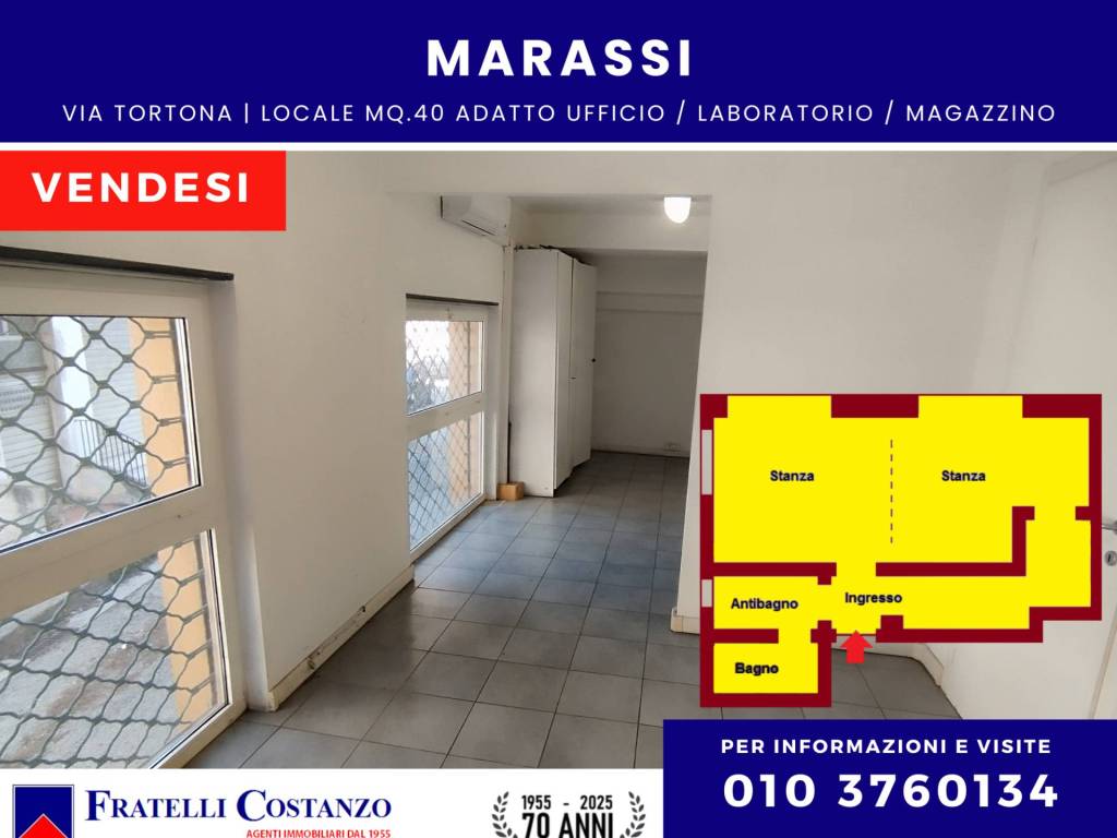 locale commerciale in vendita a Genova in zona Staglieno