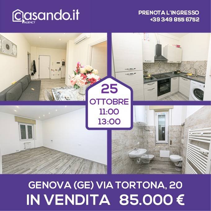 appartamento in vendita a Genova in zona Staglieno