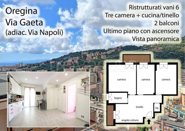 appartamento in vendita a Genova in zona Oregina
