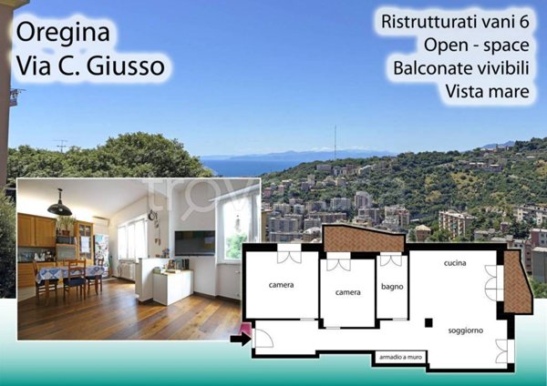 appartamento in vendita a Genova in zona Oregina