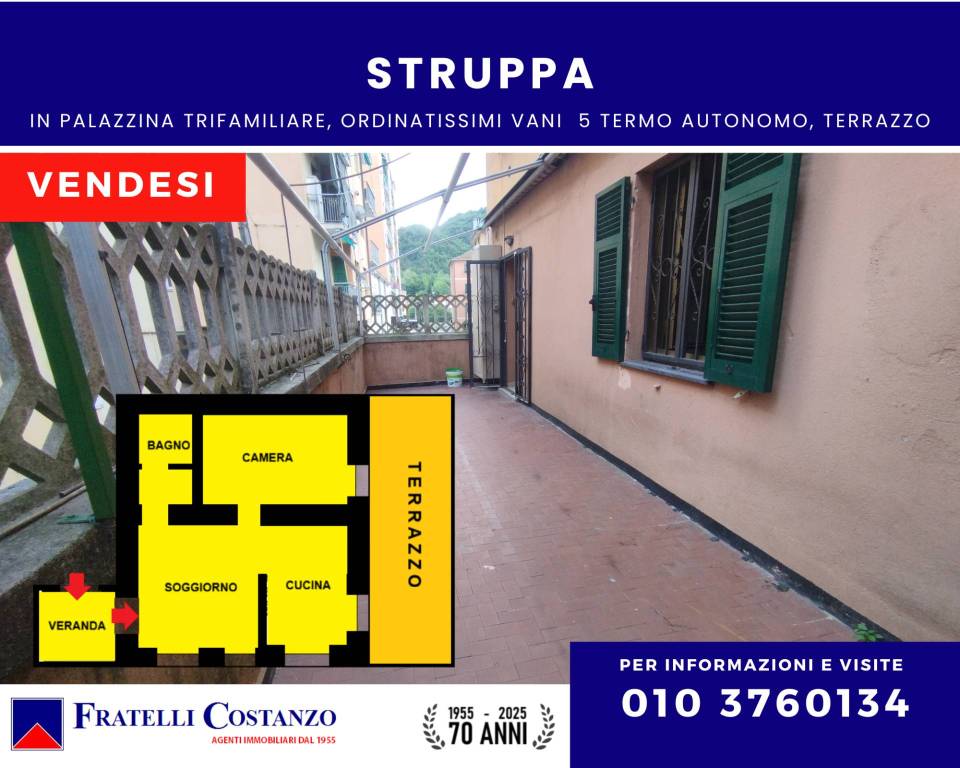 appartamento in vendita a Genova in zona Struppa