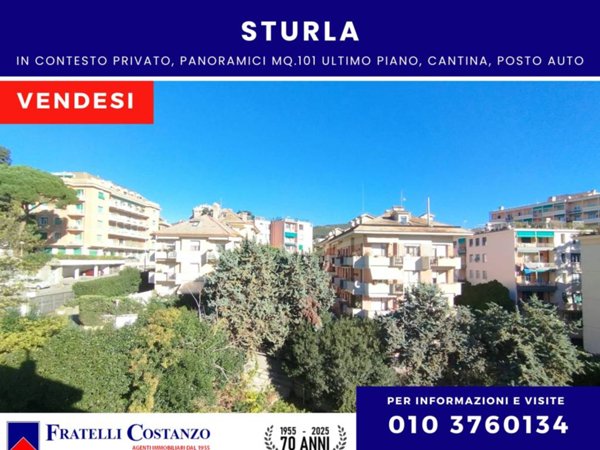 appartamento in vendita a Genova in zona Sturla