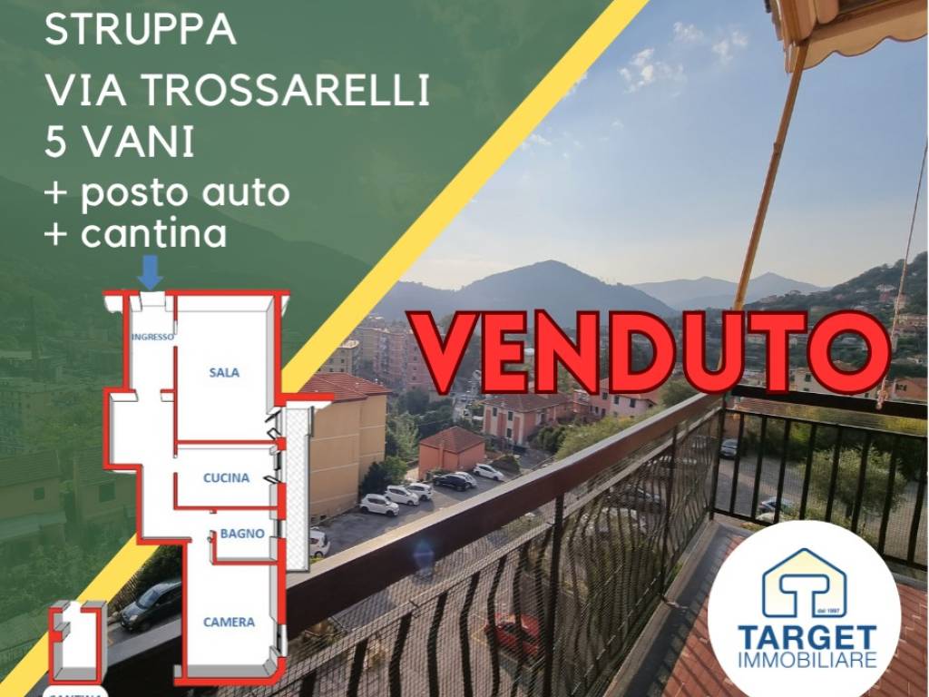 appartamento in vendita a Genova in zona Struppa