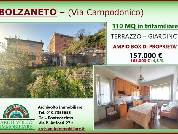 appartamento in vendita a Genova in zona Bolzaneto