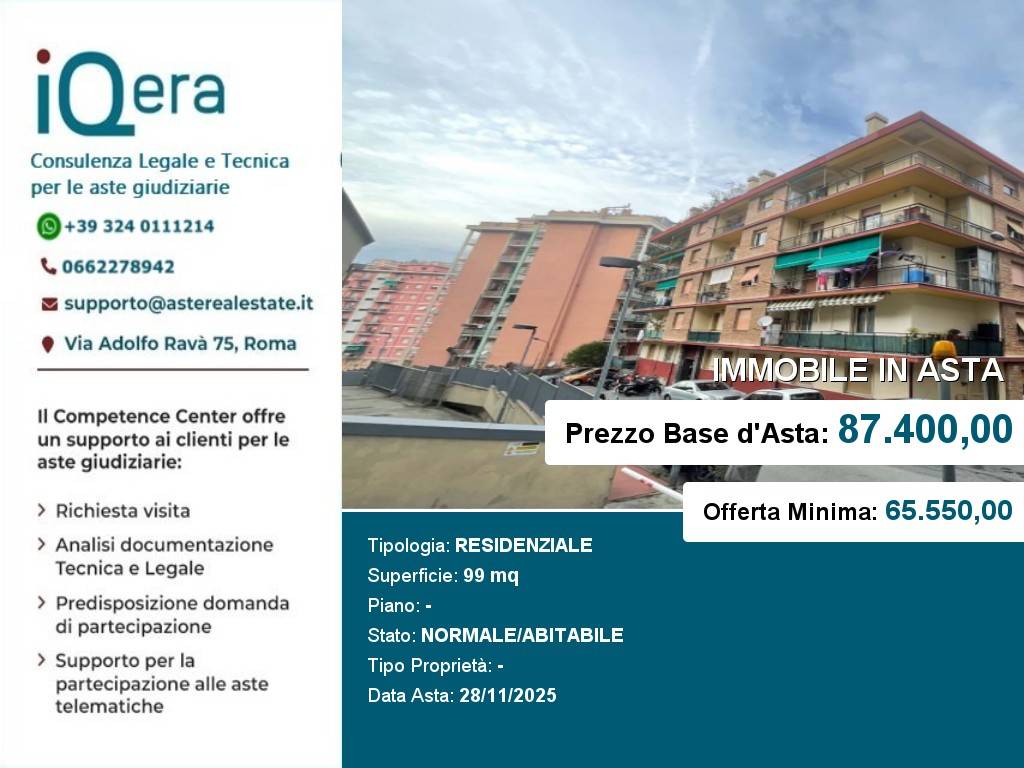 appartamento in vendita a Genova in zona Quezzi