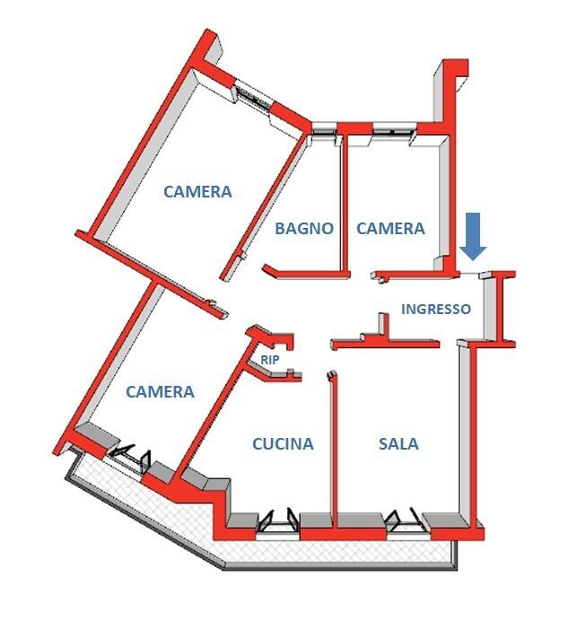 appartamento in vendita a Genova in zona Staglieno