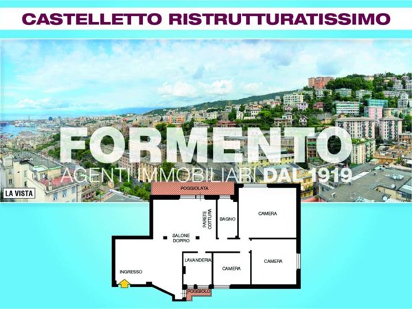 appartamento in vendita a Genova in zona Castelletto
