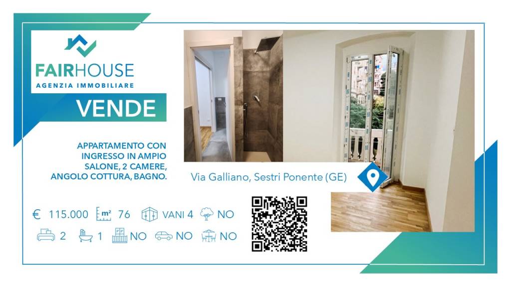 appartamento in vendita a Genova in zona Sestri Ponente