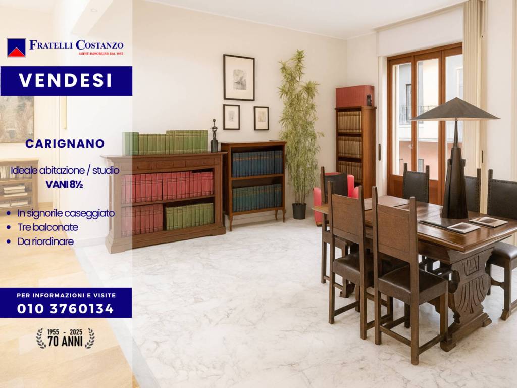 appartamento in vendita a Genova in zona Carignano