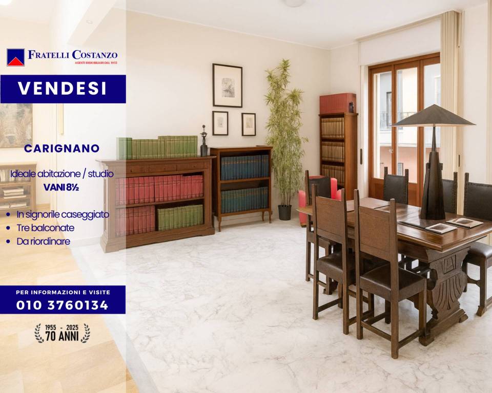 appartamento in vendita a Genova in zona Carignano