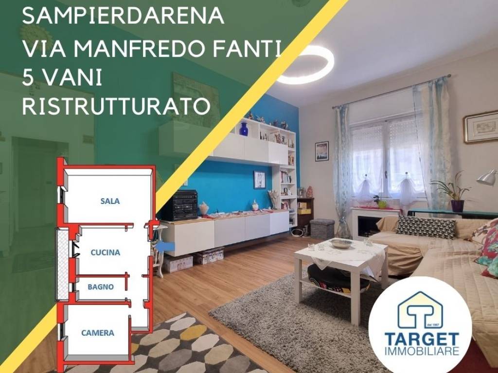 appartamento in vendita a Genova in zona Sampierdarena