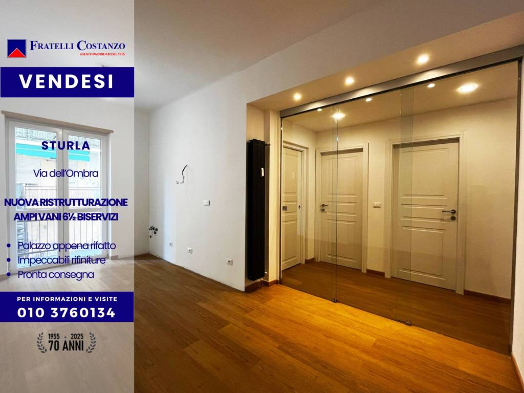 appartamento in vendita a Genova in zona Sturla