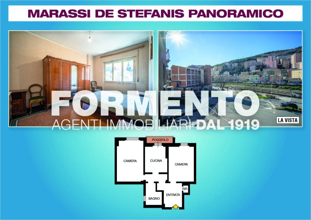 appartamento in vendita a Genova in zona Staglieno