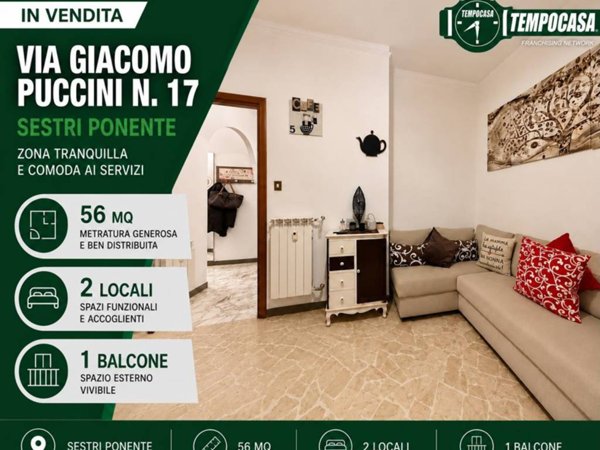 appartamento in vendita a Genova in zona Sestri Ponente