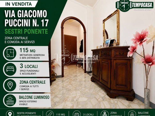 appartamento in vendita a Genova in zona Sestri Ponente