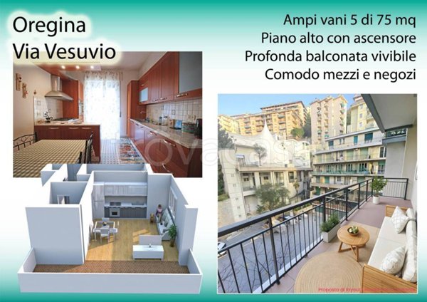 appartamento in vendita a Genova in zona Oregina