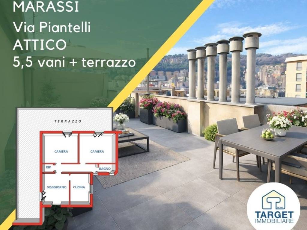 appartamento in vendita a Genova in zona Staglieno