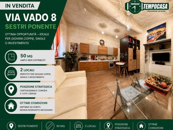 appartamento in vendita a Genova in zona Sestri Ponente