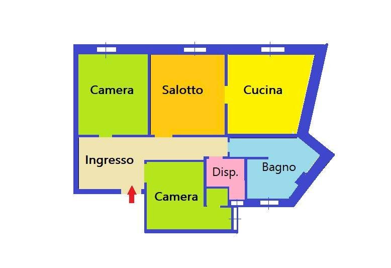 appartamento in vendita a Genova in zona Sampierdarena