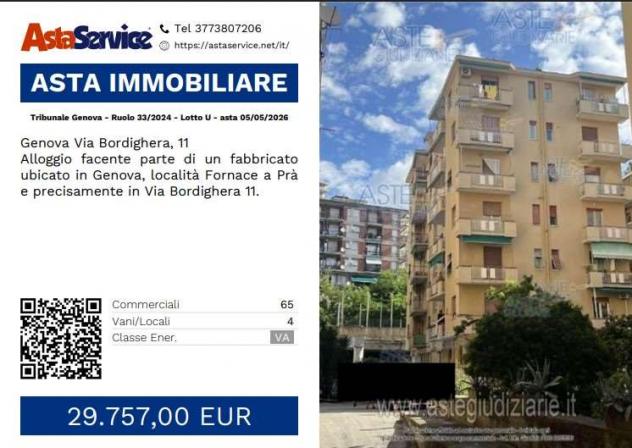 appartamento in vendita a Genova in zona Palmaro / Pra'