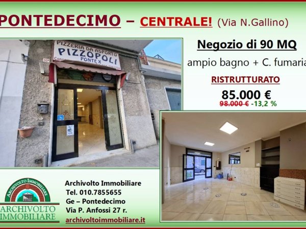 negozio in vendita a Genova in zona Pontedecimo