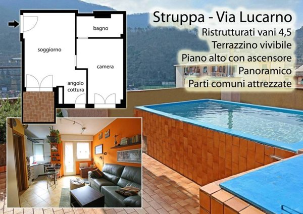 appartamento in vendita a Genova in zona Struppa