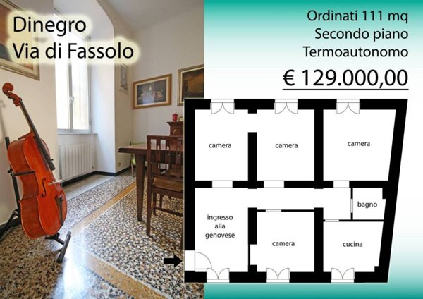 appartamento in vendita a Genova in zona DiNegro