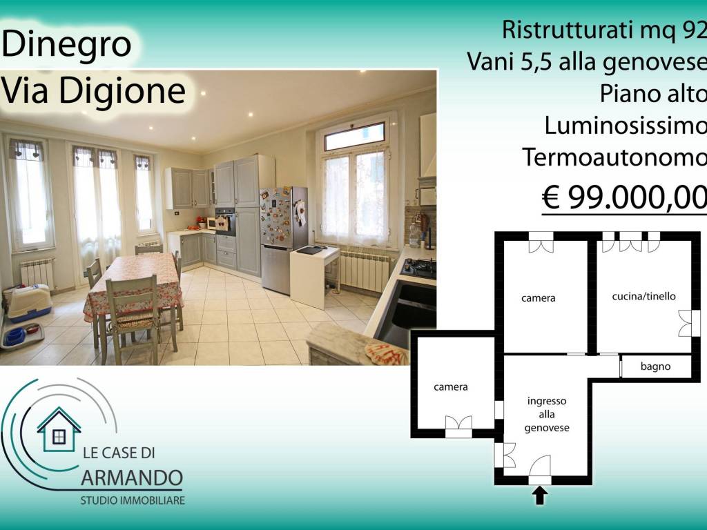 appartamento in vendita a Genova in zona DiNegro