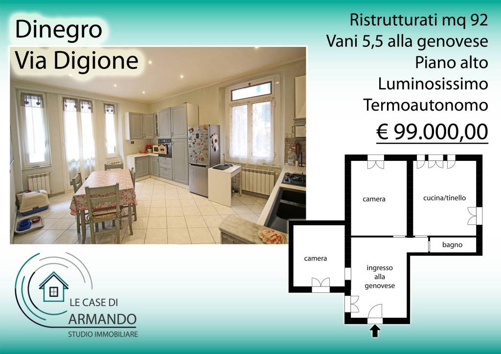 appartamento in vendita a Genova in zona DiNegro