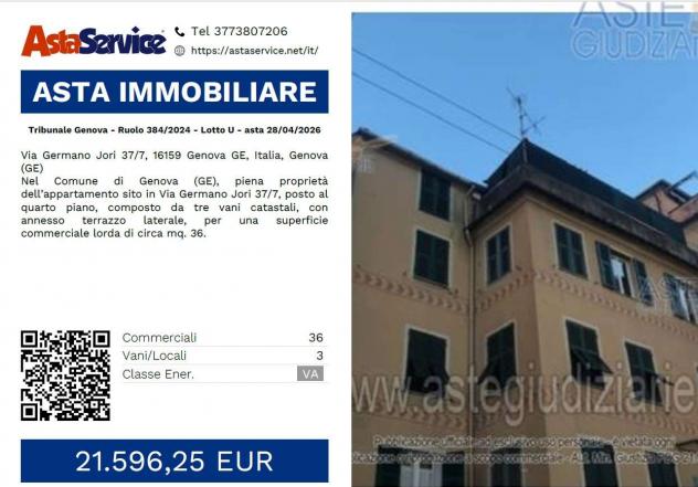 appartamento in vendita a Genova