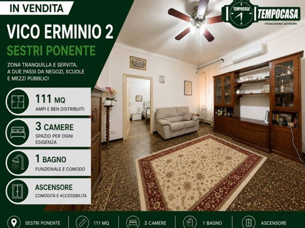appartamento in vendita a Genova in zona Sestri Ponente