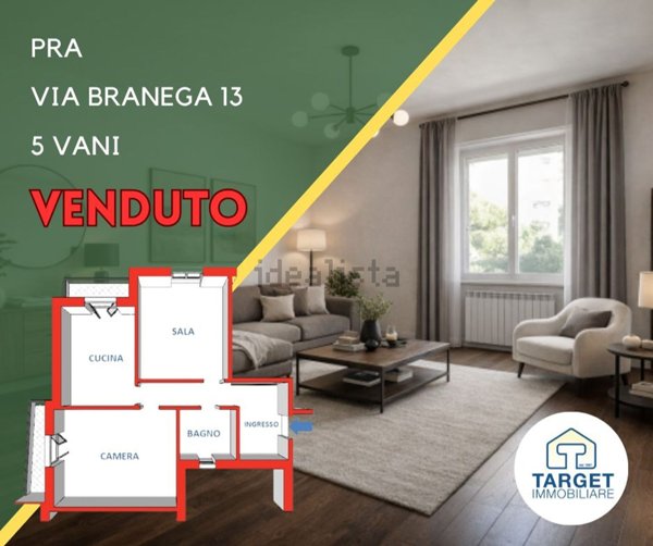 appartamento in vendita a Genova in zona Palmaro / Pra'