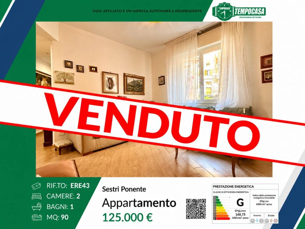 appartamento in vendita a Genova in zona Sestri Ponente