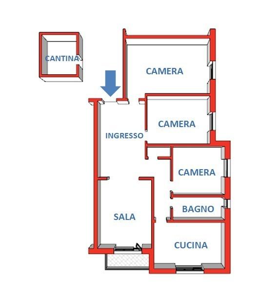 appartamento in vendita a Genova in zona Sturla