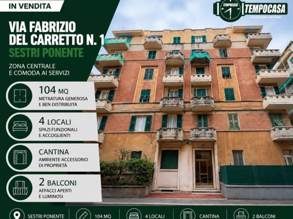 appartamento in vendita a Genova in zona Sestri Ponente